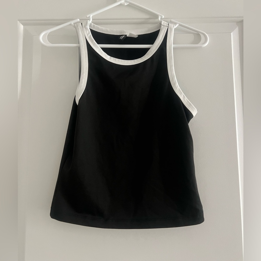H&M Black and White Women's Tank Top